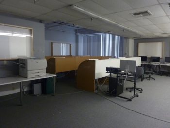 The old MacLab, virtually unchanged since being remodeled in 1993, just before the Northridge earthquake of 1994
