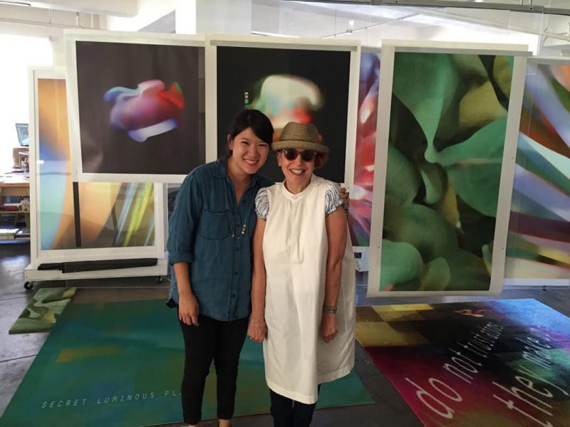 MFA1 Sharleen Chen with April Grieman at her studio Made In Space.