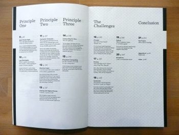 Table of contents of The Best Interface Is No Interface.
