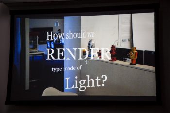 Virtual type anchored to a physical place with HoloLens
