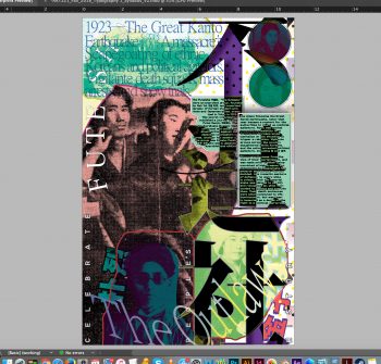 Screenshot of “Futeisha” (work in progress) for the “Celebrate People’s History” poster project by Interference Archive.
