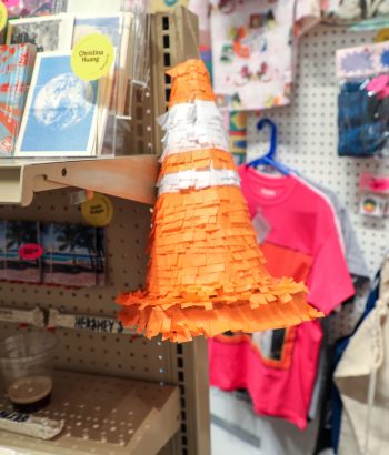 The traffic cone piñata.
